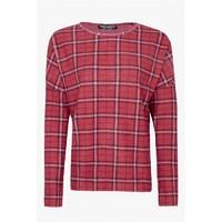 TARTAN BRUSHED SWEAT