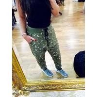 Tanesha ripped detail hareem joggers