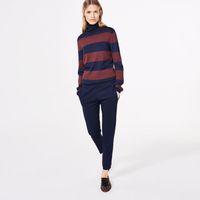 Tailored Fit Jersey Twill Trousers - Marine