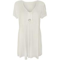 tamika sparkle button detail top white