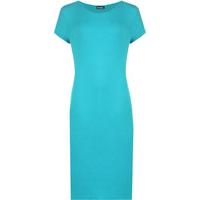 Tammie Basic Short Sleeve Midi Dress - Turquoise