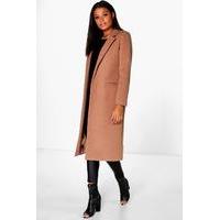 tailored coat camel