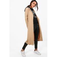 Tailored Woven Belted Duster - camel