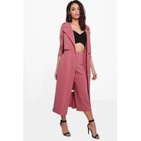 Tailored Duster Jacket - dusky pink