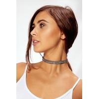 tazmin black diamante choker