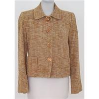 Tara Jarmon, size M gold & cream silk woven jacket