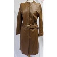 TAN LEATHER COAT Unbranded - Size: 12 - Brown - Casual jacket / coat