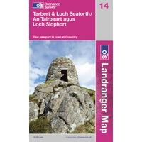 Tarbert & Loch Seaforth - OS Landranger Active Map Sheet Number 14