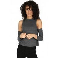 Tamsyn Cutout Shoulder Turtle Neck Jumper