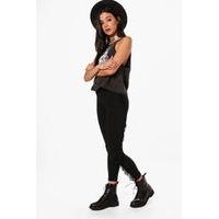 Tassle Side Festival Leggings - black