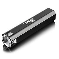 tanlu tl d20 rechargeable 3 mode 1x cree r5 led flashlight463lm black