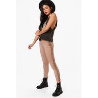 Tassle Side Festival Leggings - camel