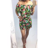 tallie floral printed bardot playsuit