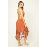 Tasseled Swim Cover-Up Dress