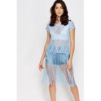 Tassel Hem Lace Top