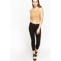 Tassel Front Cropped Top