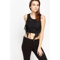 Tassel Front Cropped Top