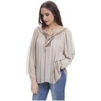 Tantra Blouse LOUISE women\'s Shirt in BEIGE