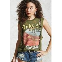 Take A Hike Graphic Muscle Tee