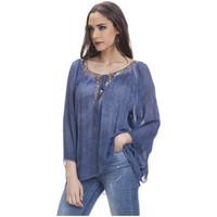 tantra blouse louise womens blouse in blue