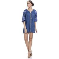 Tantra Dress PAULA women\'s Tunic dress in blue