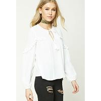 Tassel Trim Self-Tie Top