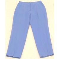 talbots size 8 petite blue linen trousers