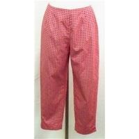 Talbots Red Cropped Trousers Size 8