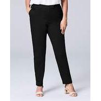 Tapered Leg Cotton Sateen Trouser Reg