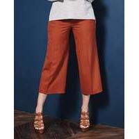 tailored wide leg crop trouser