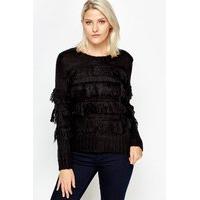 Tassel Panel Knitted Jumper