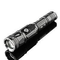 TanLu LED Flashlights/Torch LED 800 Lumens 5 Mode Cree T6 18650 / AAA Waterproof / Rechargeable / ZoomableCamping/Hiking/Caving /