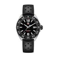 Tag Heuer Gents Formula 1 Black Dial and Rubber Strap Watch