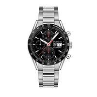 Tag Heuer Gents Carrera Calibre 16 Automatic Chronograph 41mm Black and Steel Watch