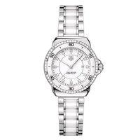 Tag Heuer Ladies White Formula 1 Steel, Ceramic and Diamonds Watch