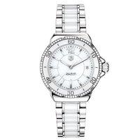 Tag Heuer Ladies Formula 1 Steel, Ceramic and Diamonds White Watch