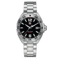 TAG Heuer Formula 1 men\'s black dial stainless steel bracelet watch