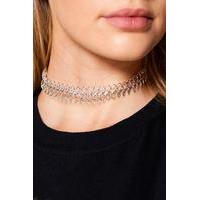 Tattoo Style Choker - silver