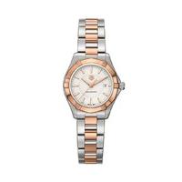TAG Heuer Aquaracer ladies\' rose gold & stainless steel bracelet watch