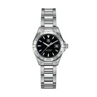 TAG Heuer Aquaracer ladies\' black dial stainless steel bracelet watch