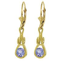 tanzanite san francisco drop earrings 13ctw in 9ct gold