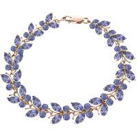 tanzanite butterfly bracelet 78ctw in 9ct rose gold