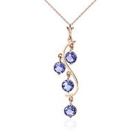 Tanzanite Dream Catcher Pendant Necklace 2.0ctw in 9ct Rose Gold