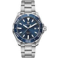 TAG Heuer Mens Aquaracer Blue Bracelet Watch WAY101C.BA0746