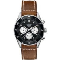 tag heuer mens black chronograph leather strap watch cbe2110fc8226
