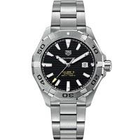 TAG Heuer Mens Aquaracer Black Dial Bracelet Watch WAY2010.BA0927