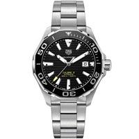 TAG Heuer Mens Aquaracer Ceramic Black Dial Bracelet Watch WAY201A.BA0927