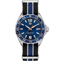 tag heuer mens blue formula one blue dial fabric strap watch waz1010fc ...