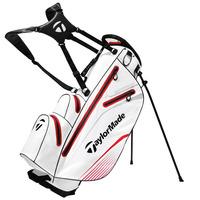 TaylorMade 2016 Waterproof Stand Golf Bag - White/Black/Red