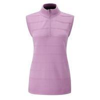 Tate Half Zip Tank Top Ladies 10 Lilac Chiffon